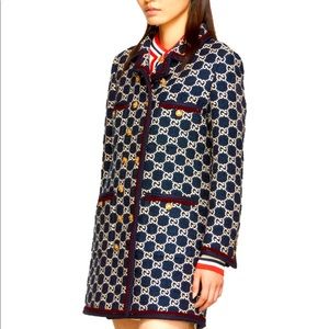 Rare Gucci GG tweed coat